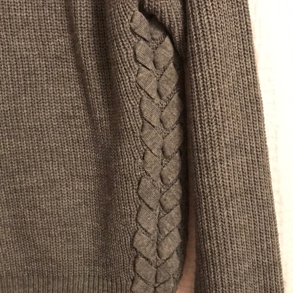 Grey side tie sweater - Picture 2 of 3